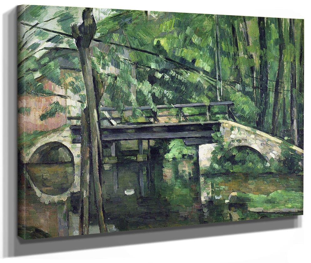 The Bridge At Maincy, Or The Bridge At Mennecy, Or The Little Bridge 1 By Paul Cezanne Fine Art Print 2