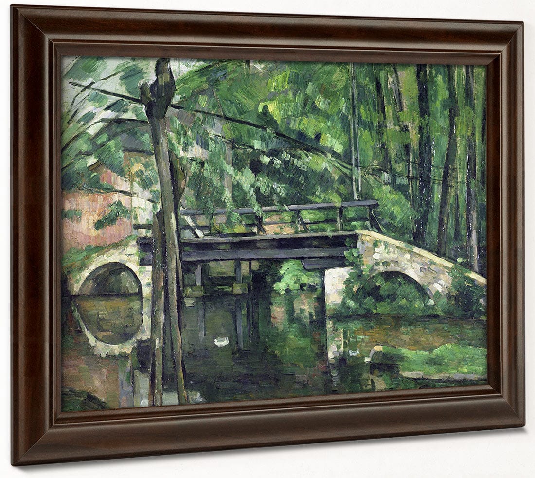 The Bridge At Maincy, Or The Bridge At Mennecy, Or The Little Bridge By Paul Cezanne Fine Art Print 2