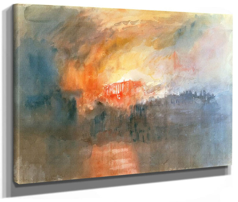 The Burning Of The Houses Of Lords And Commons Sketchbook By Jwm Turner Fine Art Print 2
