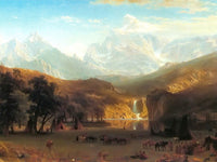 The By Rocky By Mountains By Landers By Peak By Albert By Bierstadt Fine Art Print 2