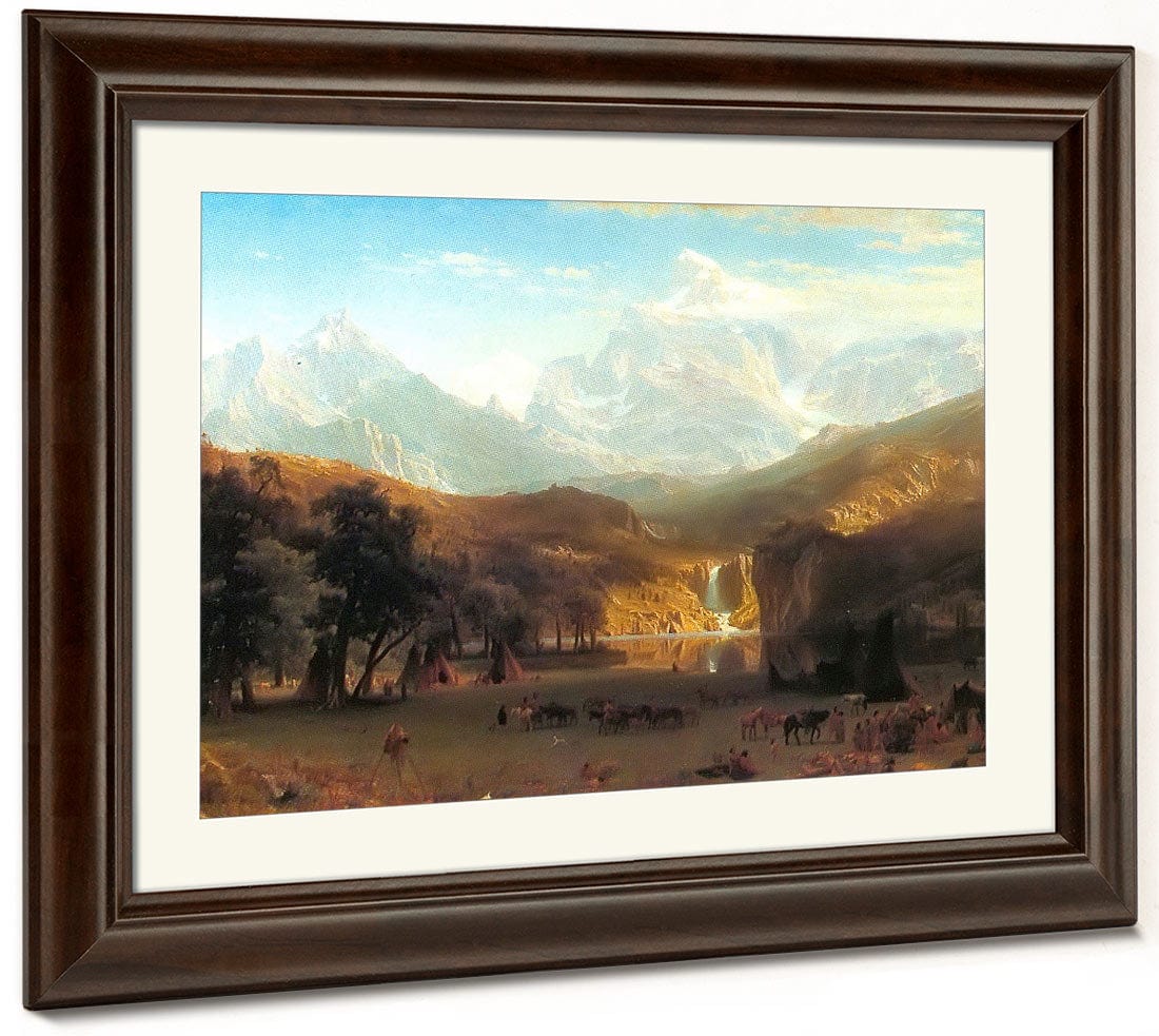 The By Rocky By Mountains By Landers By Peak By Albert By Bierstadt Fine Art Print 2