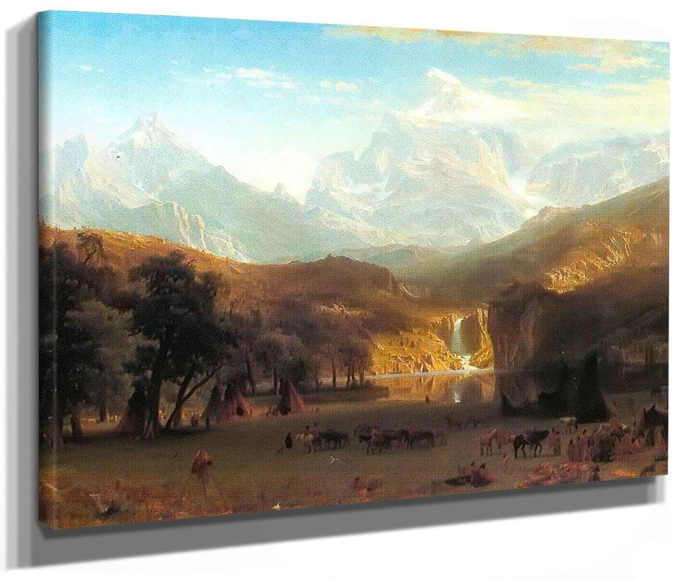 The By Rocky By Mountains By Landers By Peak By Albert By Bierstadt Fine Art Print 2