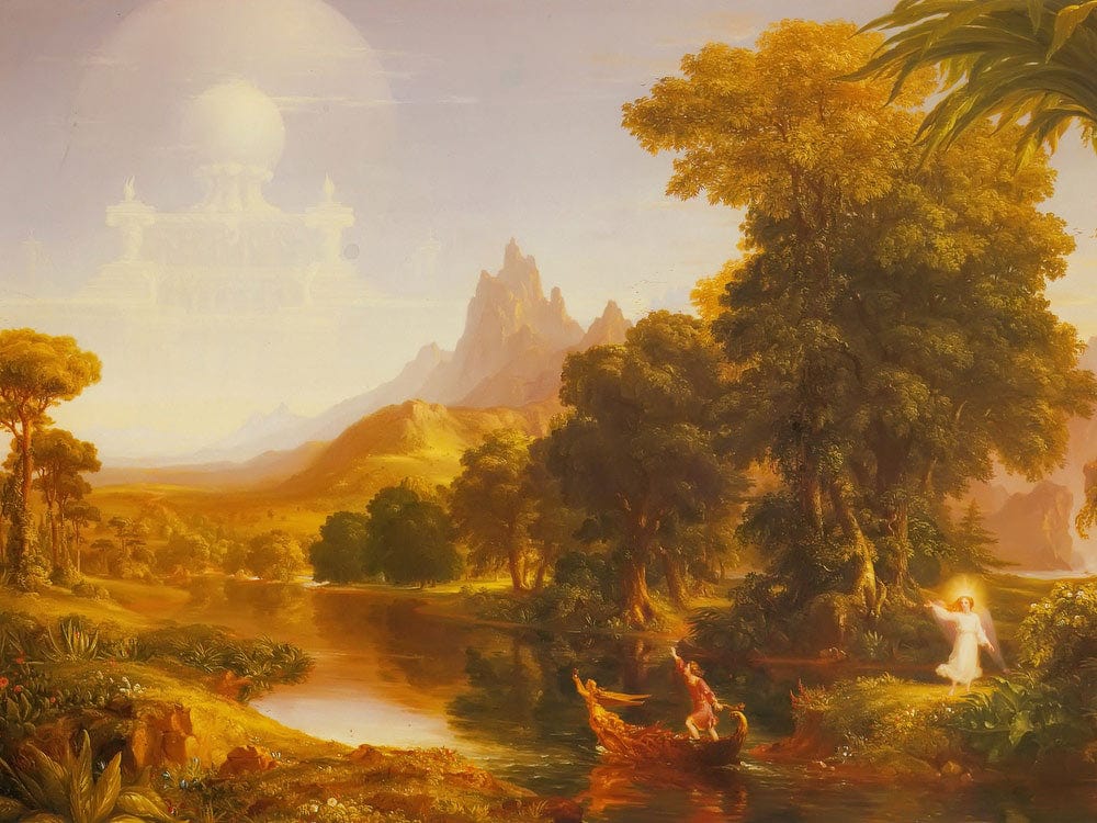 The By Voyage By Of By Life By Youth By Thomas By Cole Fine Art Print 2