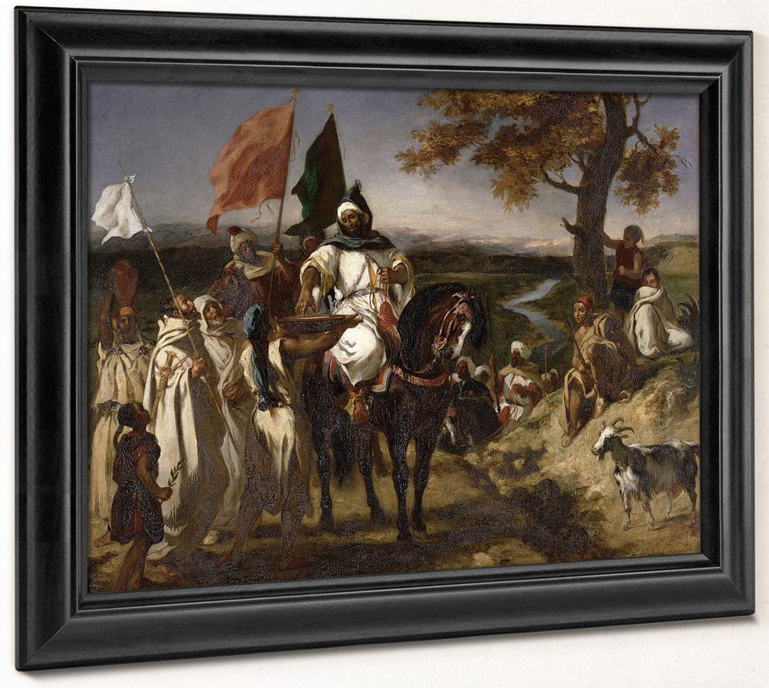 The Caid, Moroccan Chief By Ferdinand Victor Eugene Delacroix Fine Art Print 2