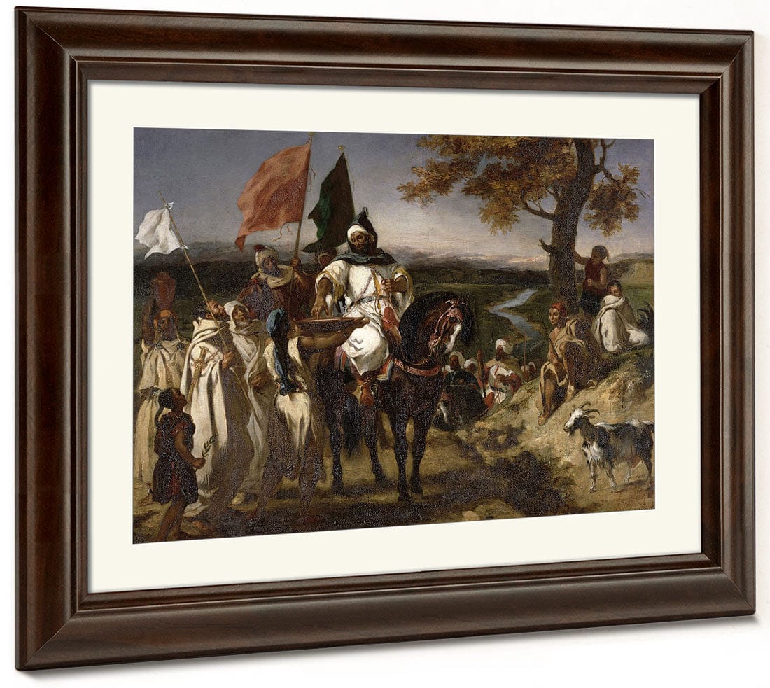 The Caid, Moroccan Chief By Ferdinand Victor Eugene Delacroix Fine Art Print 2