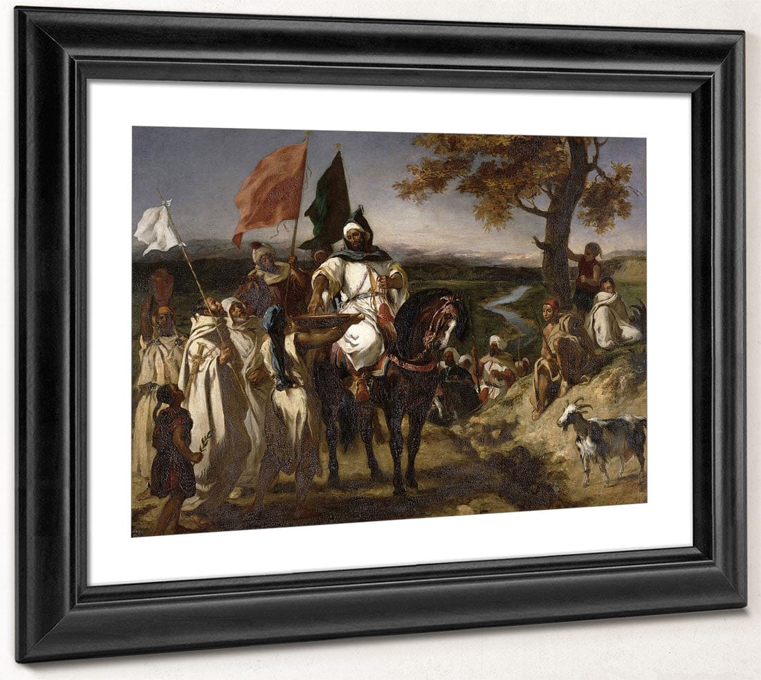 The Caid, Moroccan Chief By Ferdinand Victor Eugene Delacroix Fine Art Print 2