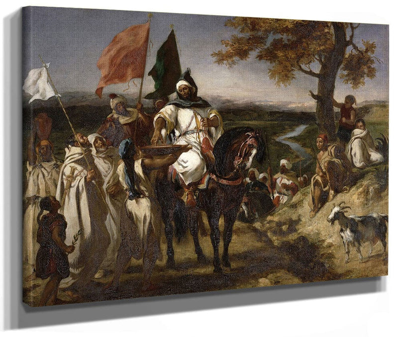The Caid, Moroccan Chief By Ferdinand Victor Eugene Delacroix Fine Art Print 2