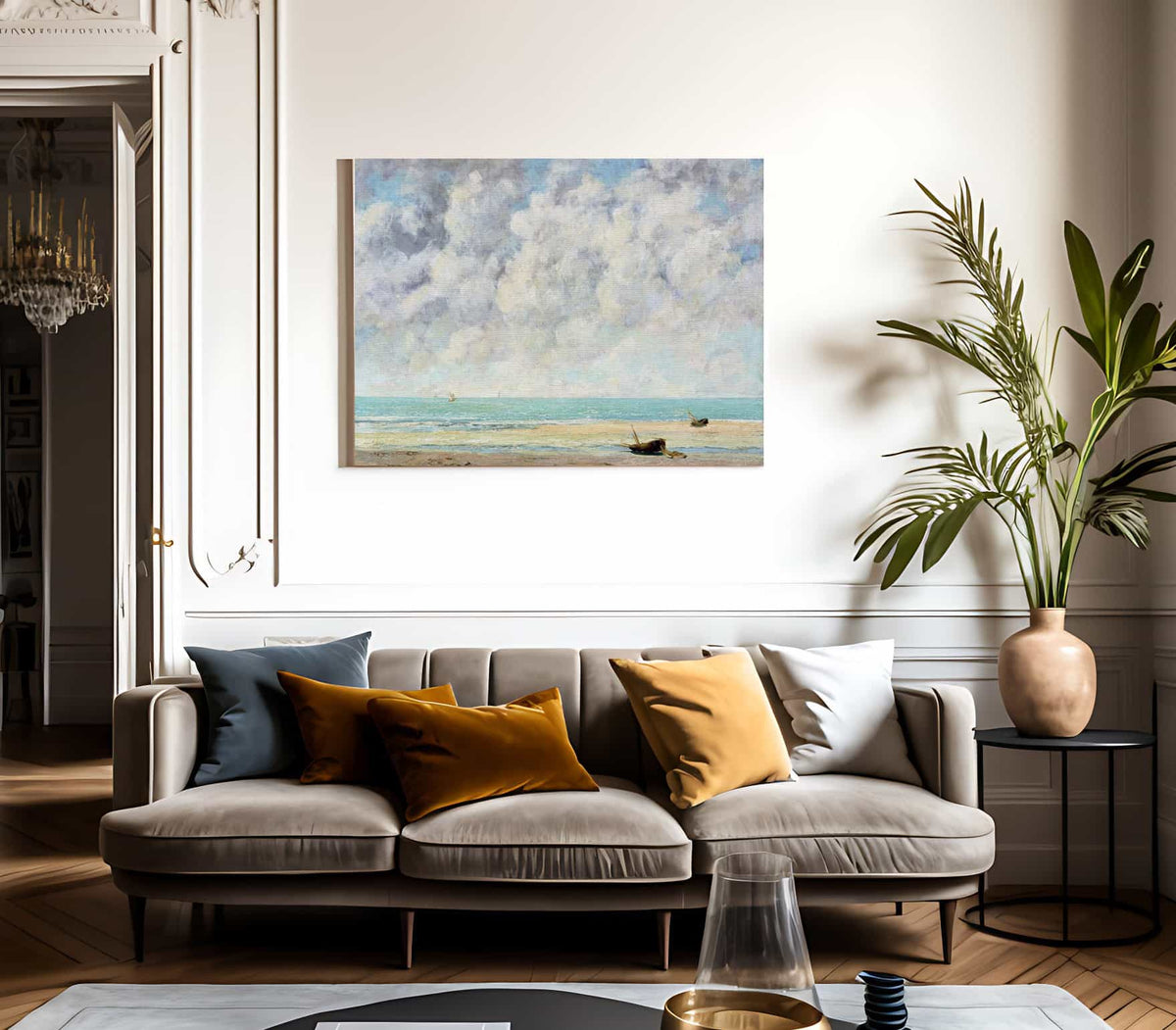 The Calm Sea By Jean Desire Gustave Courbet Fine Art Print 2