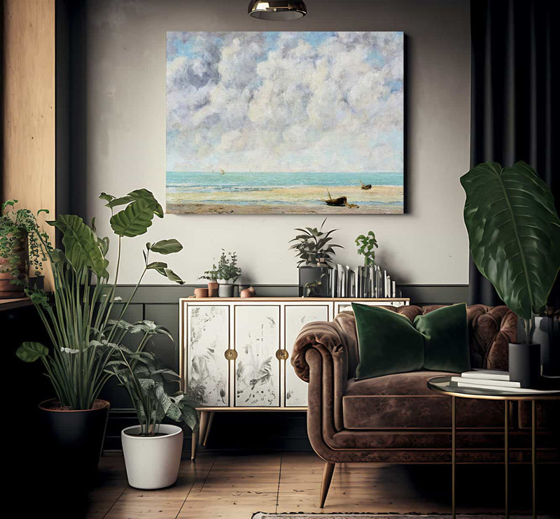 The Calm Sea By Jean Desire Gustave Courbet Fine Art Print 2