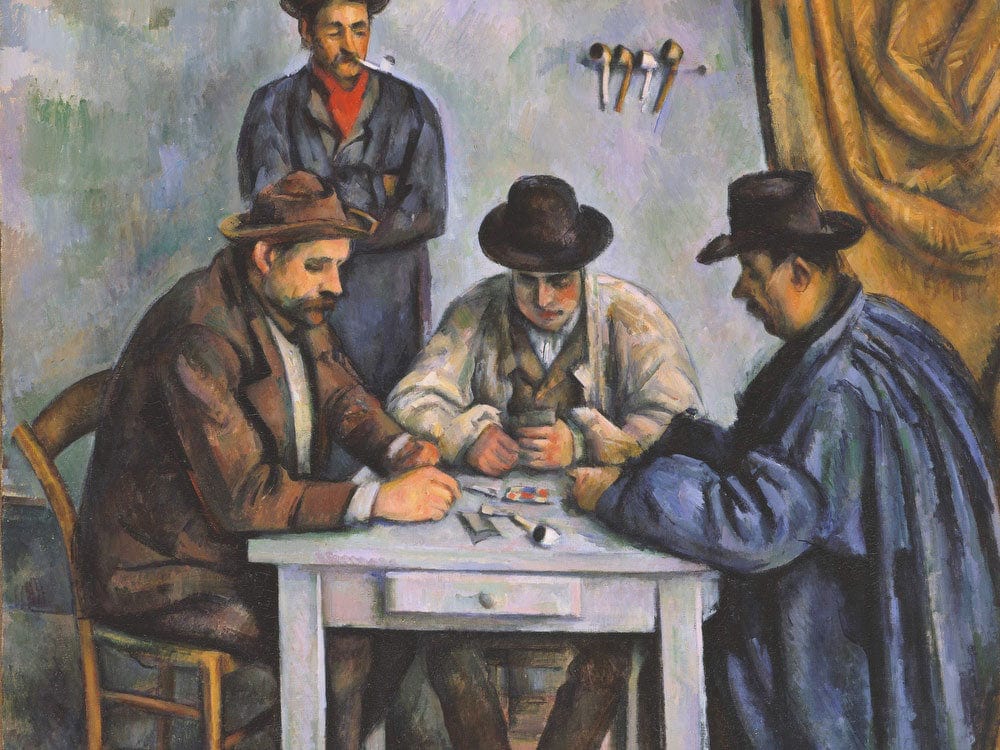 The Card Players 1 By Paul Cezanne Fine Art Print 2