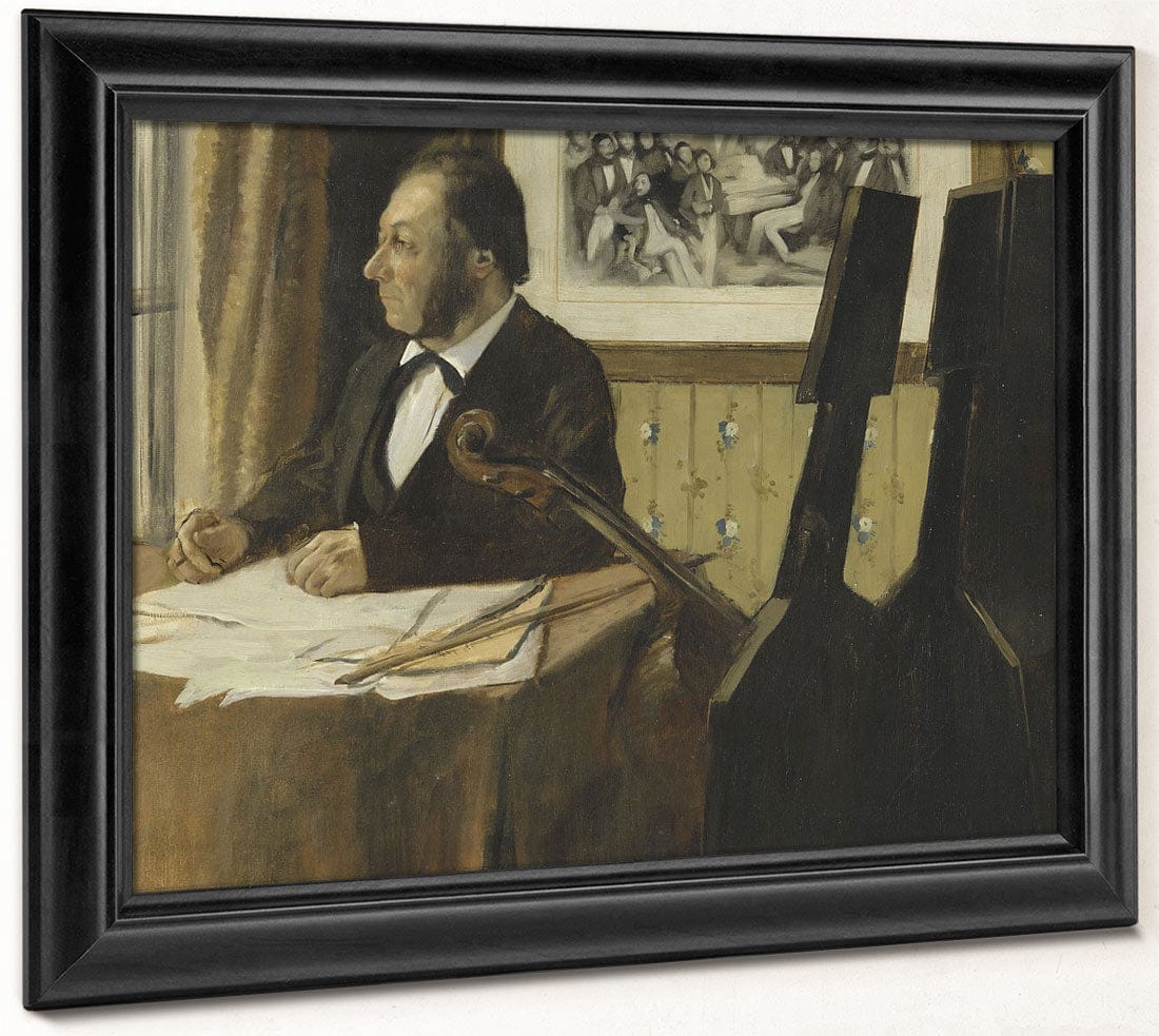 The Cellist Pilet By Edgar Degas Fine Art Print 2