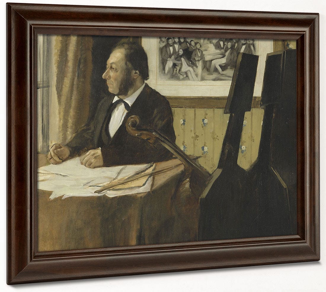 The Cellist Pilet By Edgar Degas Fine Art Print 2