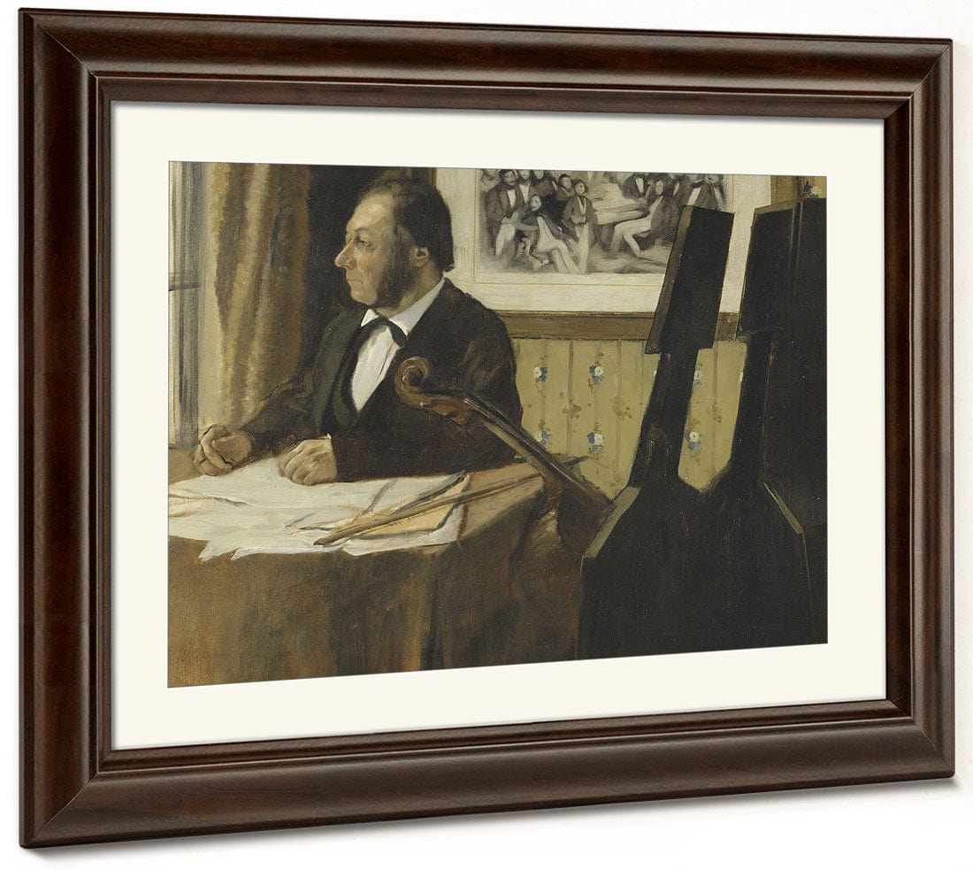 The Cellist Pilet By Edgar Degas Fine Art Print 2