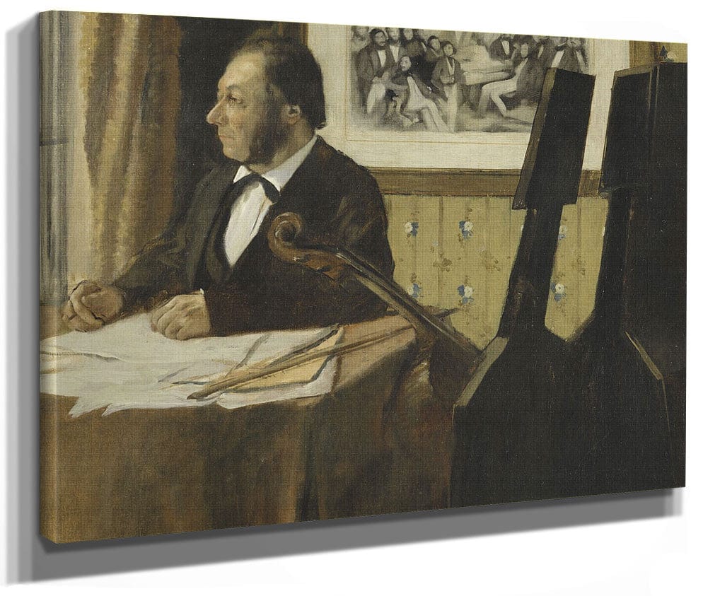 The Cellist Pilet By Edgar Degas Fine Art Print 2