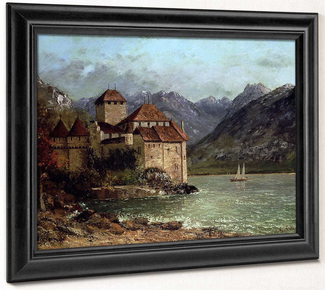 The Chateau De Chillon By Jean Desire Gustave Courbet Fine Art Print 2
