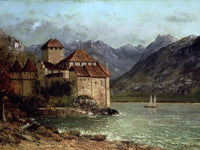 The Chateau De Chillon By Jean Desire Gustave Courbet Fine Art Print 2