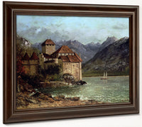 The Chateau De Chillon By Jean Desire Gustave Courbet Fine Art Print 2