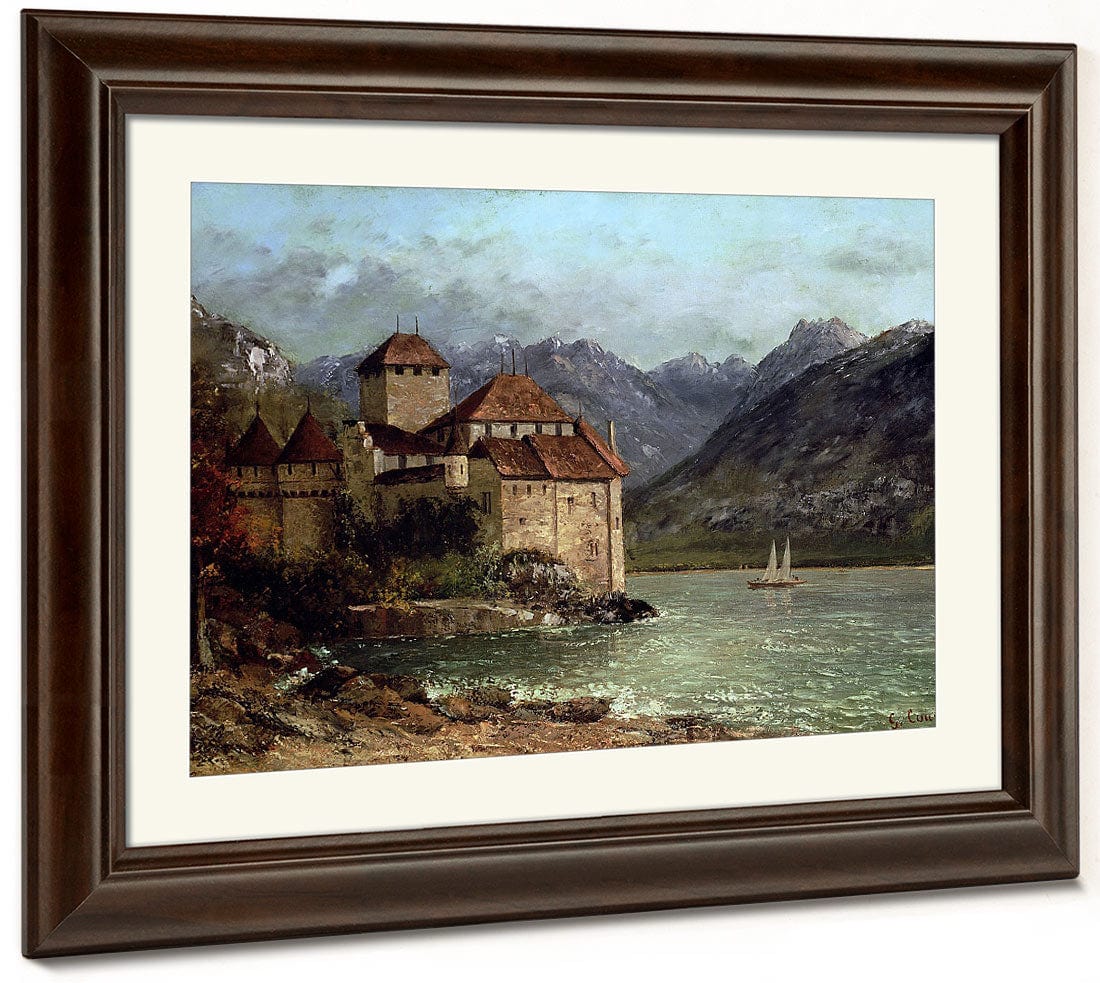 The Chateau De Chillon By Jean Desire Gustave Courbet Fine Art Print 2