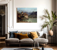 The Chateau De Chillon By Jean Desire Gustave Courbet Fine Art Print 2