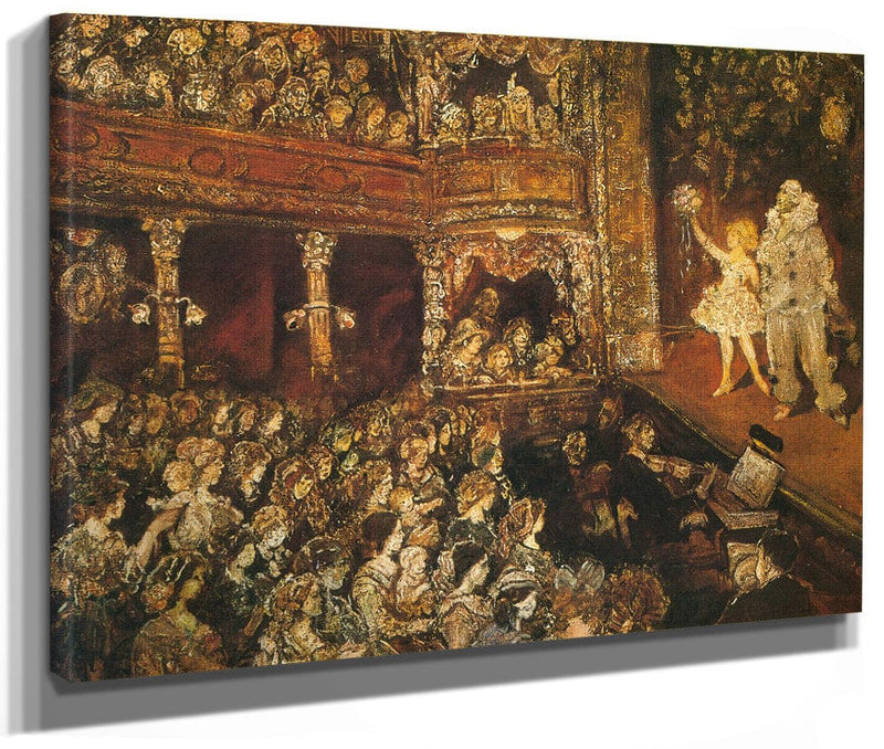 The Childrens Theatre 1925 By Jerome Myers Fine Art Print 2