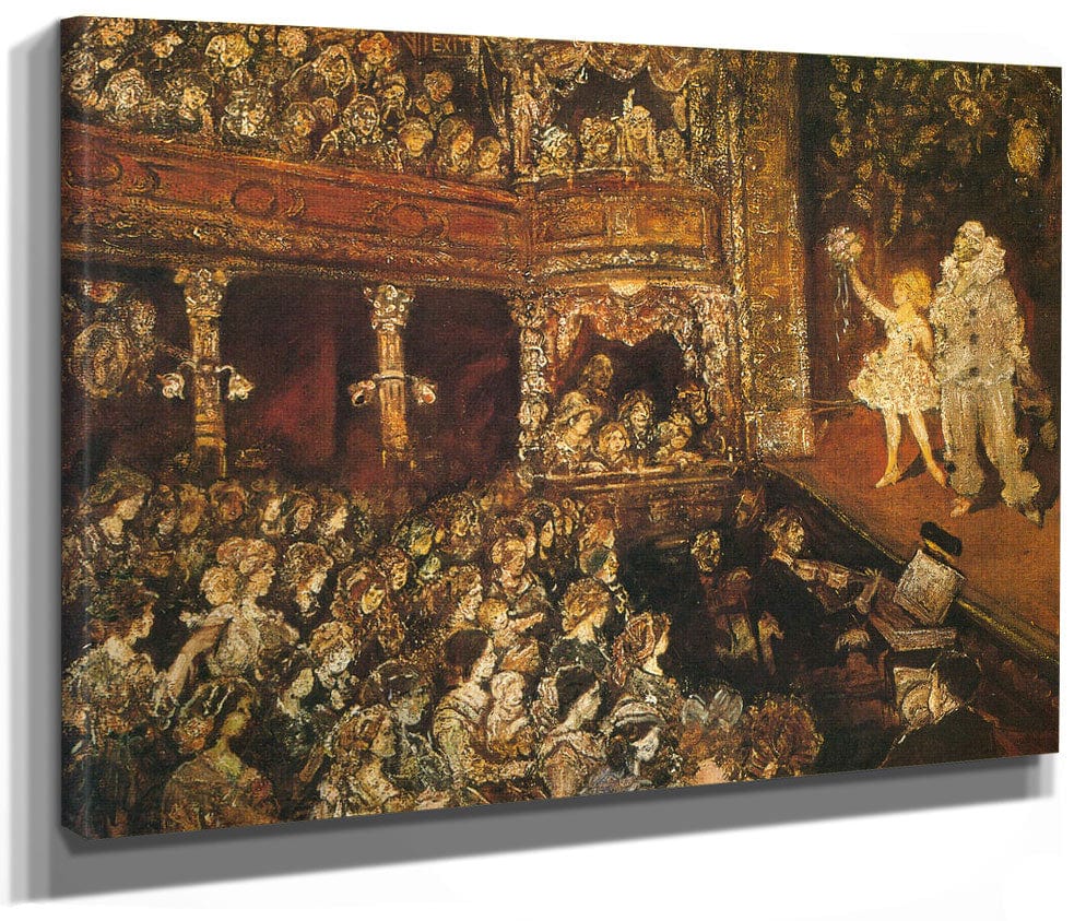 The Childrens Theatre 1925 By Jerome Myers Fine Art Print 2
