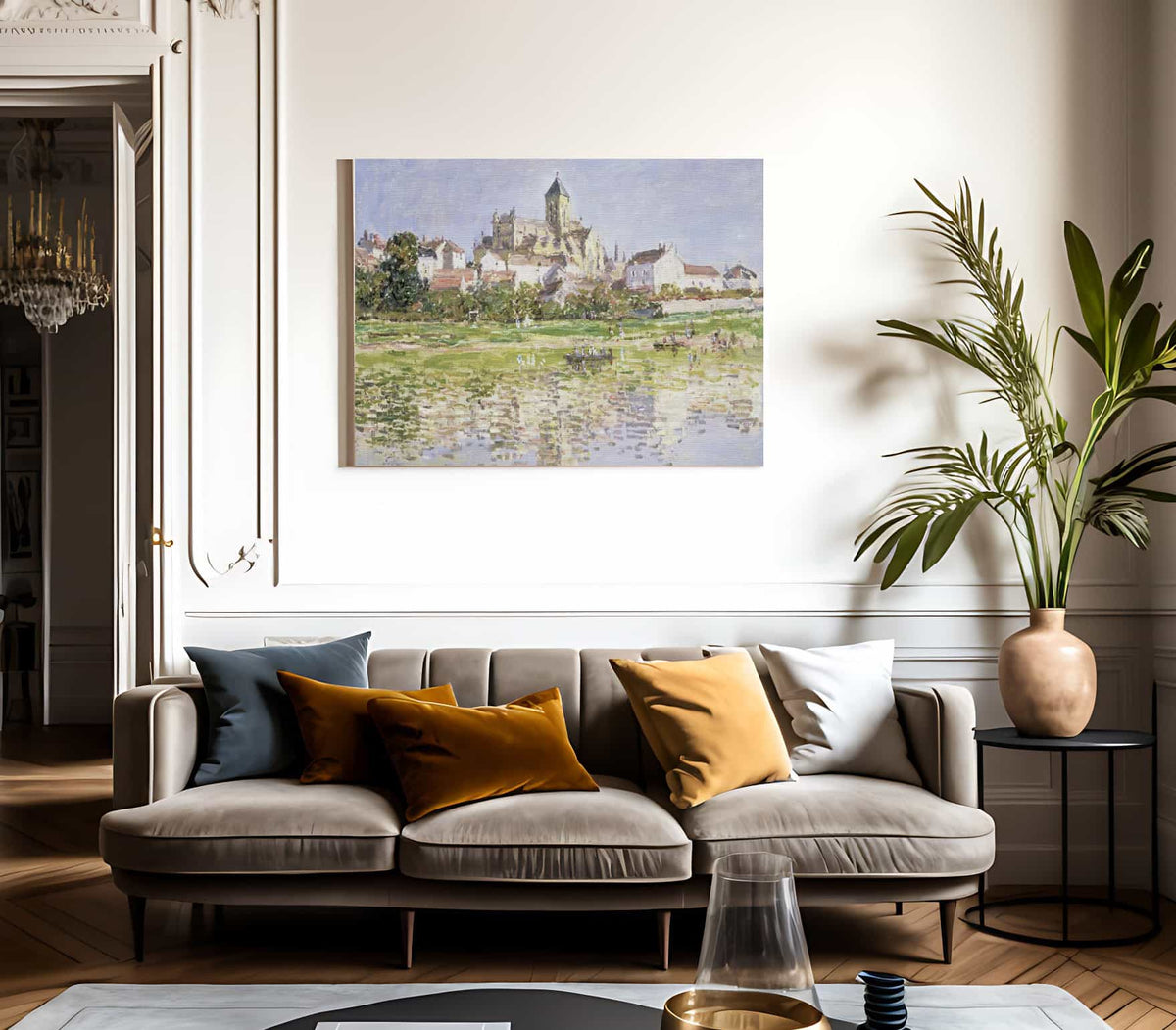 The Church At Vetheuil By Claude Monet Fine Art Print 2