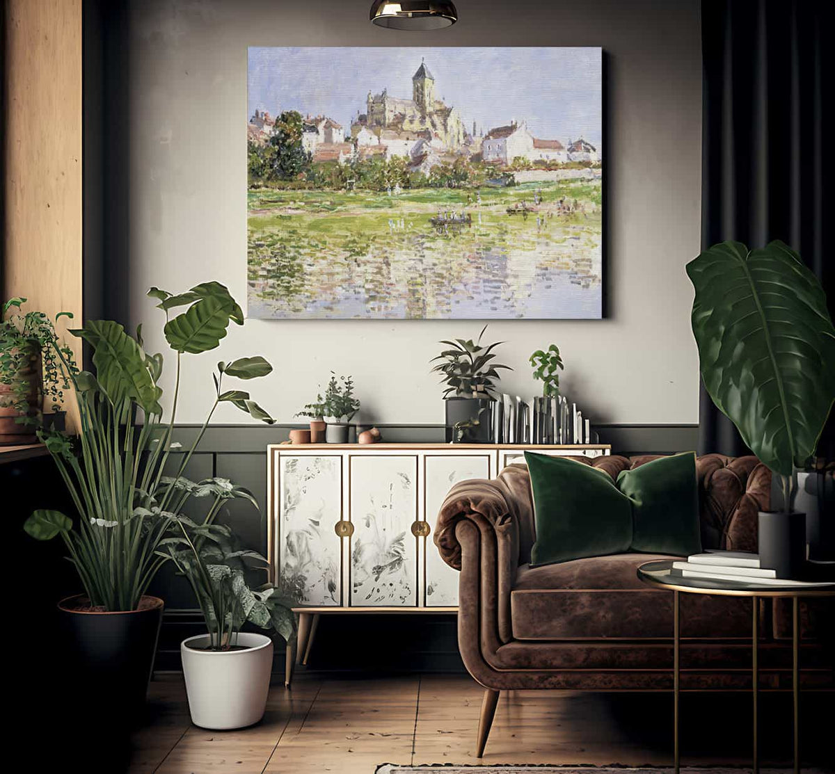 The Church At Vetheuil By Claude Monet Fine Art Print 2