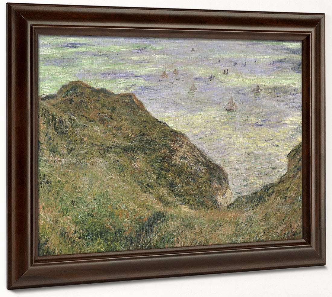 The Cliff At Pourville By Claude Monet Fine Art Print 2