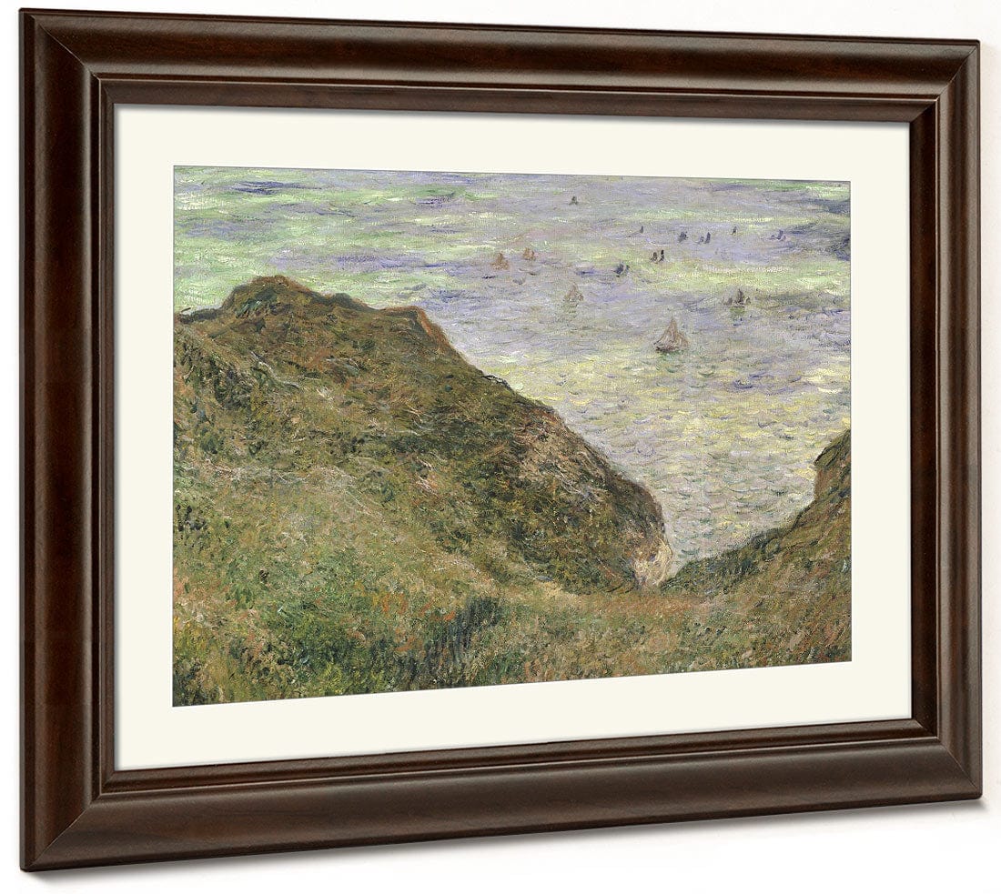 The Cliff At Pourville By Claude Monet Fine Art Print 2