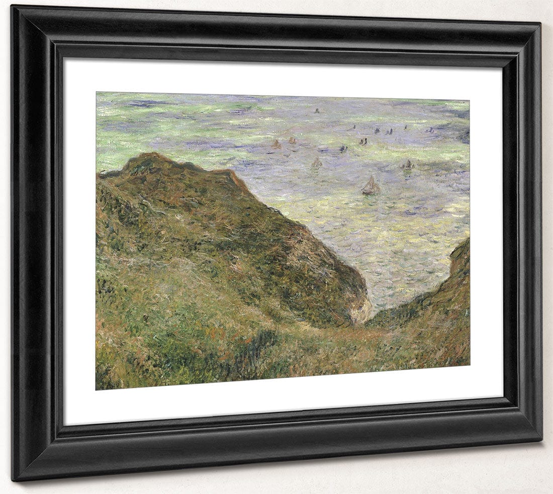 The Cliff At Pourville By Claude Monet Fine Art Print 2