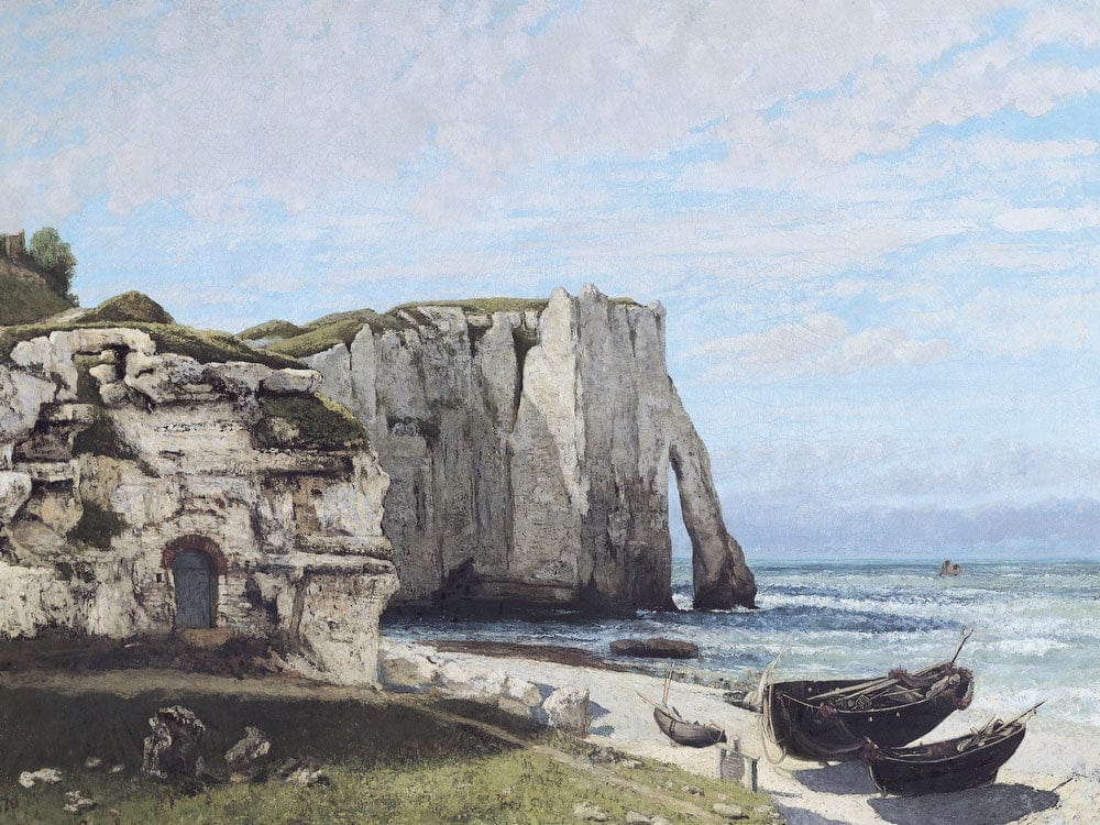The Cliffs At Etretat After The Storm By Jean Desire Gustave Courbet Fine Art Print 2