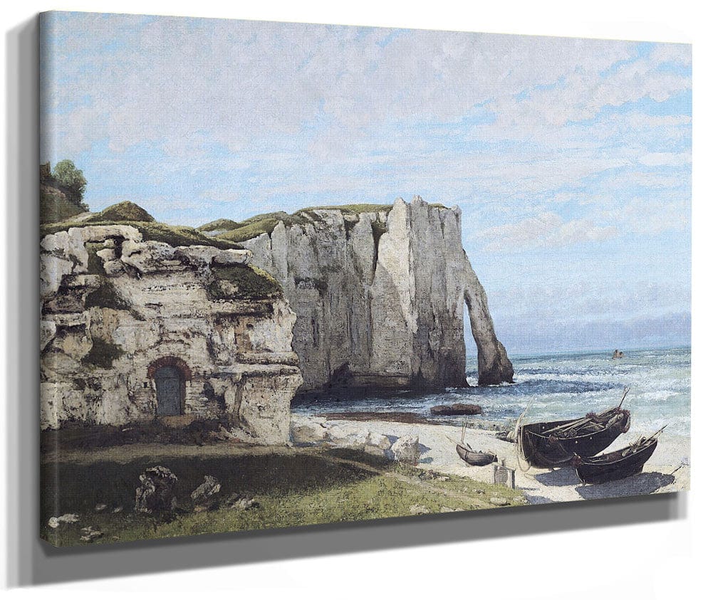 The Cliffs At Etretat After The Storm By Jean Desire Gustave Courbet Fine Art Print 2