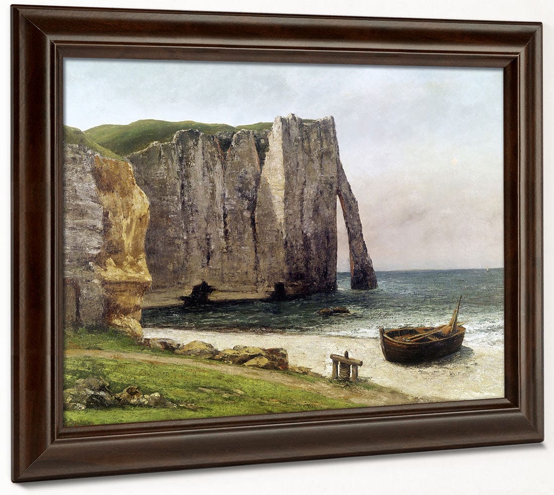 The Cliffs At Etretat By Jean Desire Gustave Courbet Fine Art Print 2