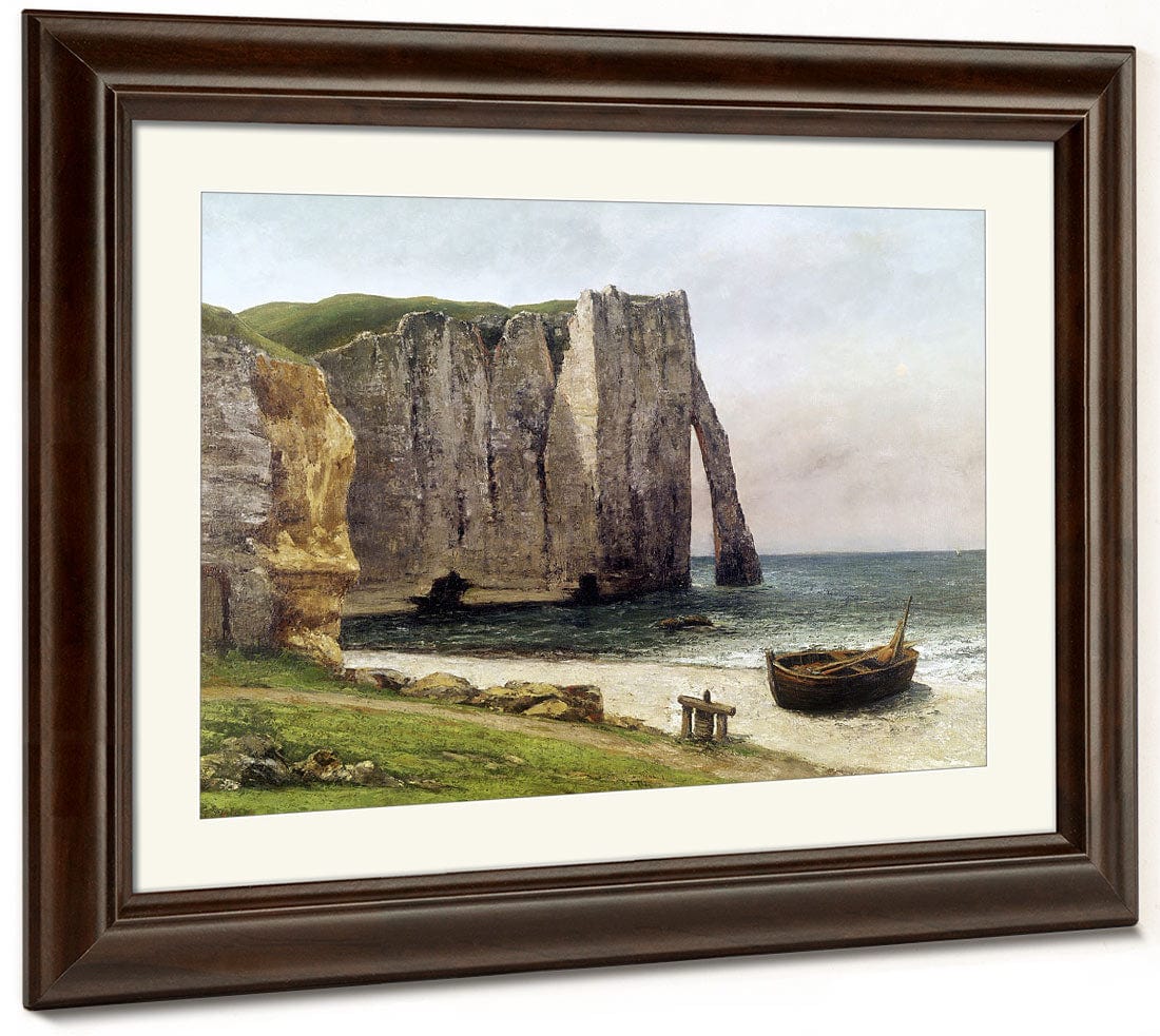 The Cliffs At Etretat By Jean Desire Gustave Courbet Fine Art Print 2