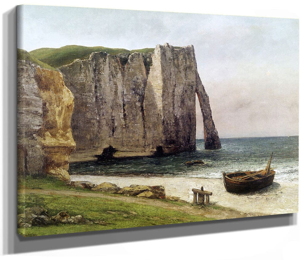 The Cliffs At Etretat By Jean Desire Gustave Courbet Fine Art Print 2