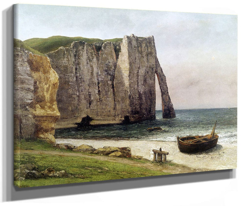 The Cliffs At Etretat By Jean Desire Gustave Courbet Fine Art Print 2