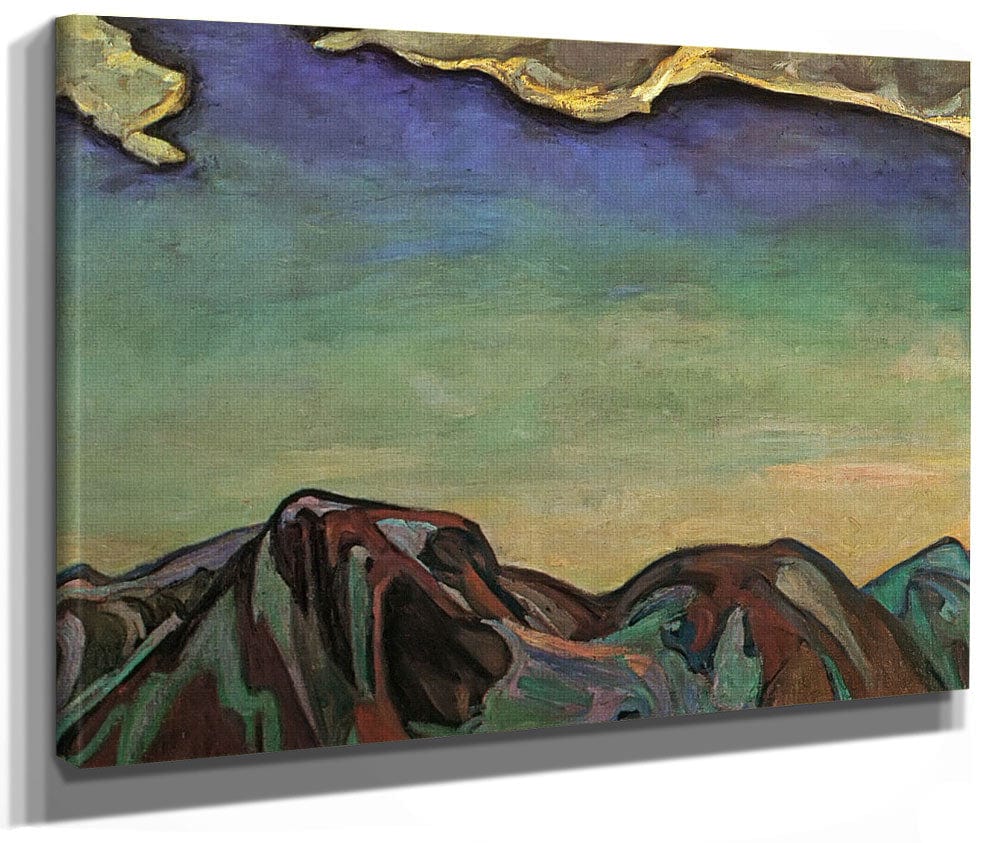 The Cloud Red Mountain By Fh Varley Fine Art Print 2