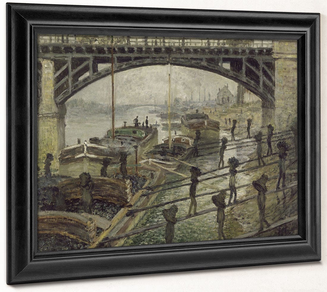 The Coal Dockers (Les Dechargeurs De Charbon) By Claude Monet Fine Art Print 2