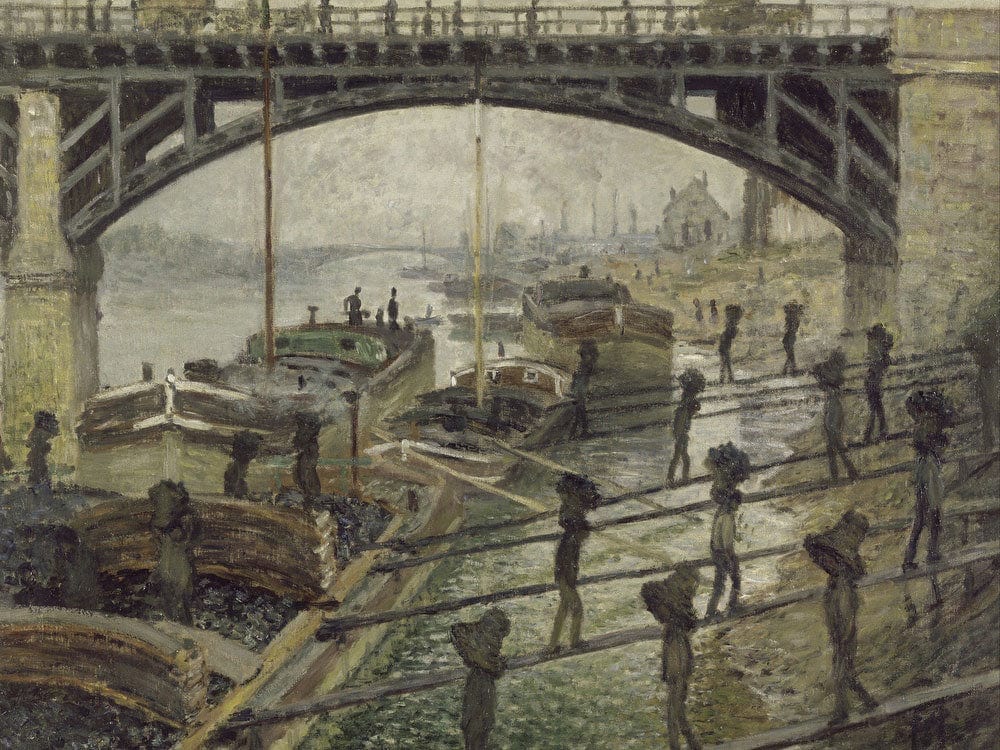 The Coal Dockers (Les Dechargeurs De Charbon) By Claude Monet Fine Art Print 2