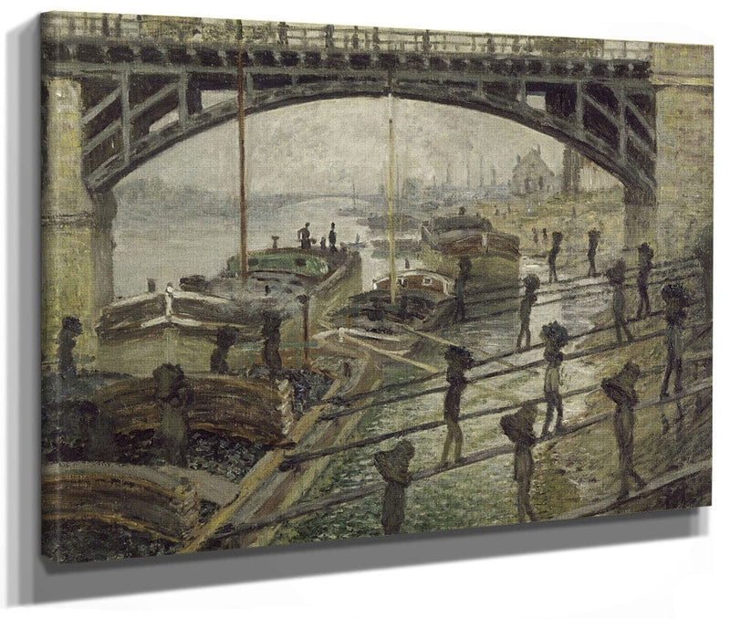 The Coal Dockers (Les Dechargeurs De Charbon) By Claude Monet Fine Art Print 2