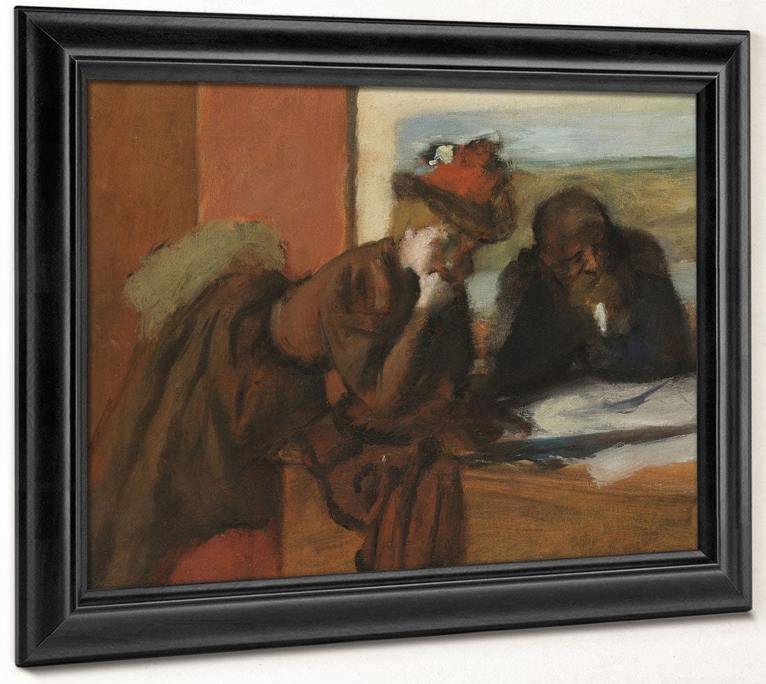 The Conversation By Edgar Degas Fine Art Print 2