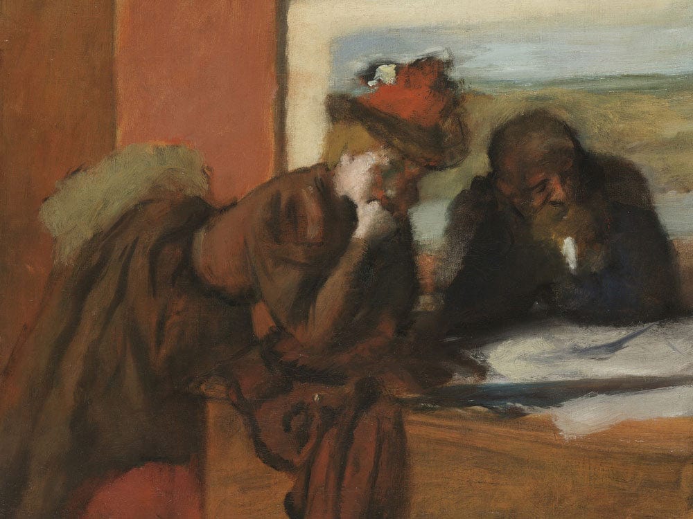 The Conversation By Edgar Degas Fine Art Print 2