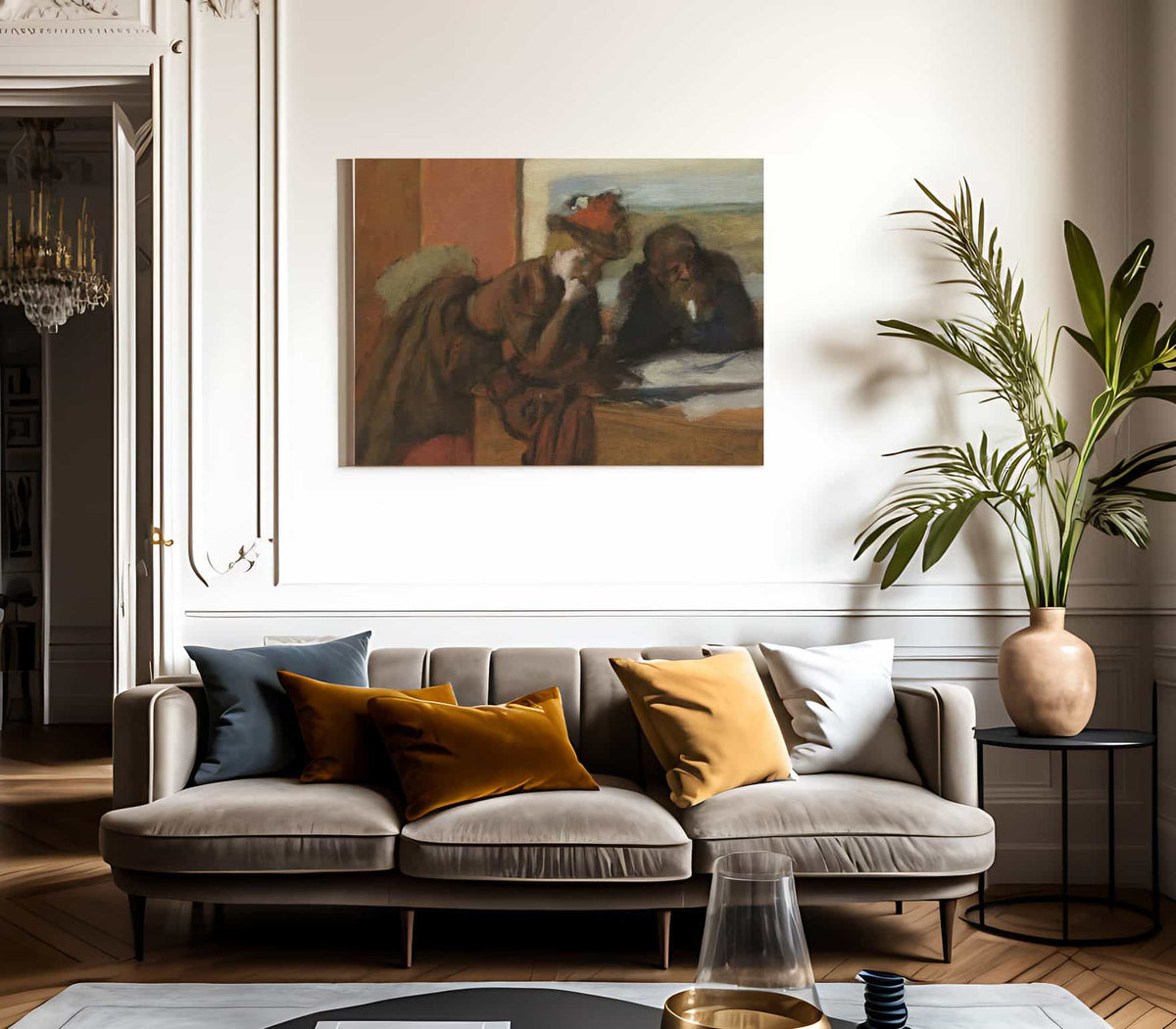The Conversation By Edgar Degas Fine Art Print 2