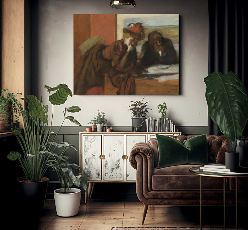 The Conversation By Edgar Degas Fine Art Print 2