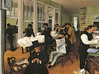 The Cotton Exchange, New Orleans By Edgar Degas Fine Art Print 2