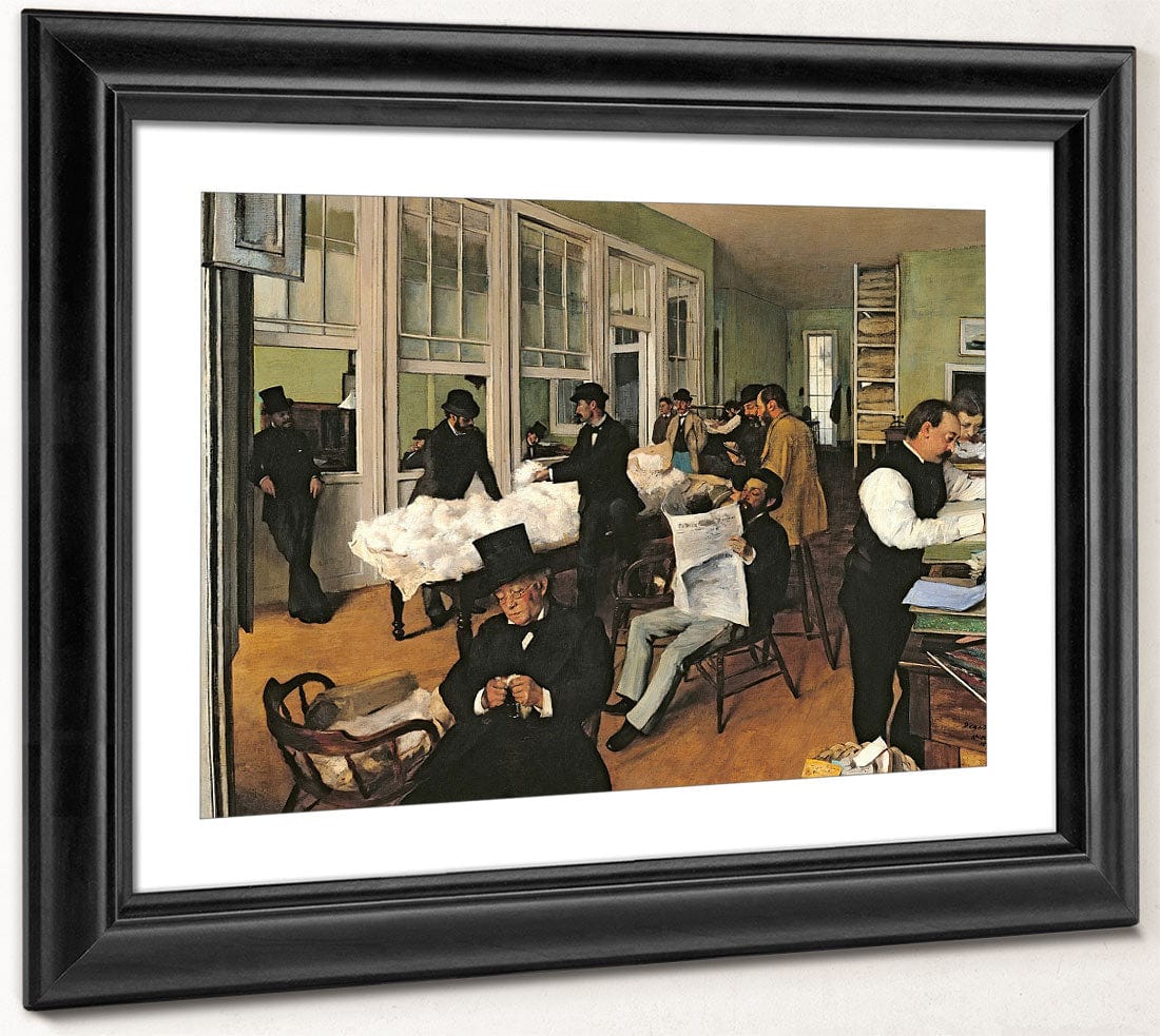 The Cotton Exchange, New Orleans By Edgar Degas Fine Art Print 2