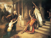 The Death Of Cocles By John Waterhouse Fine Art Print 2