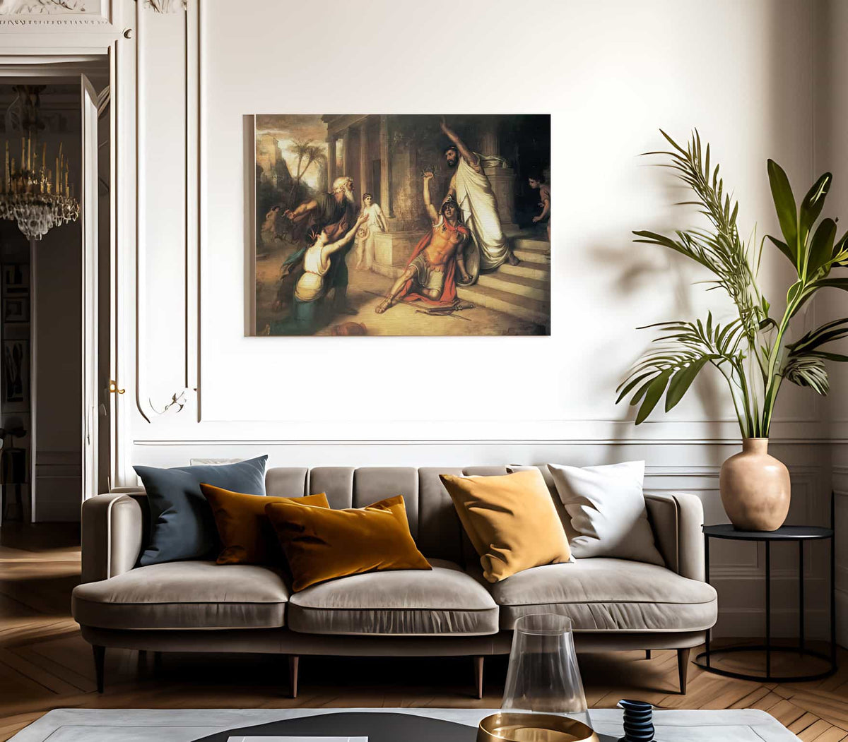 The Death Of Cocles By John Waterhouse Fine Art Print 2