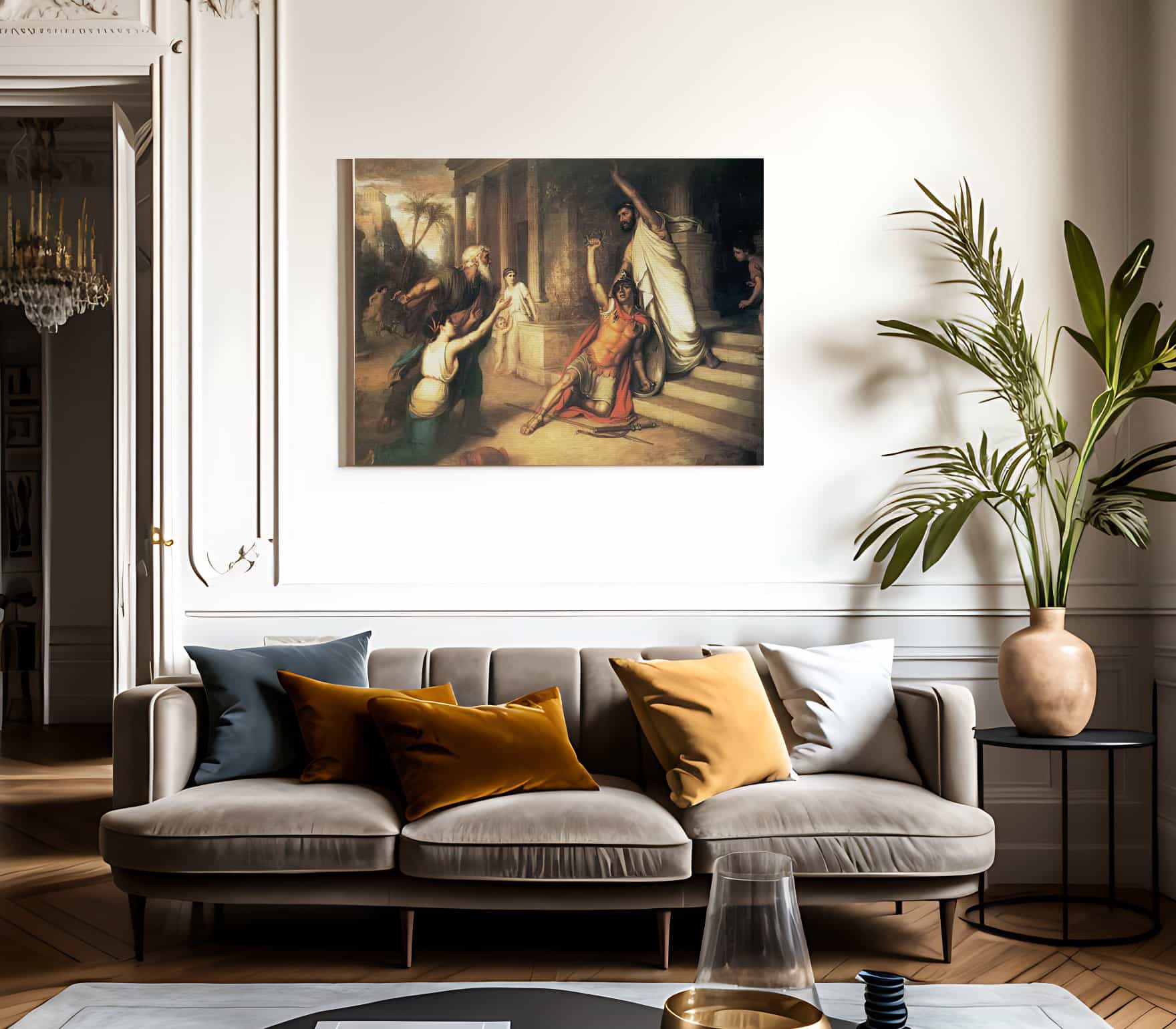 The Death Of Cocles By John Waterhouse Fine Art Print 2