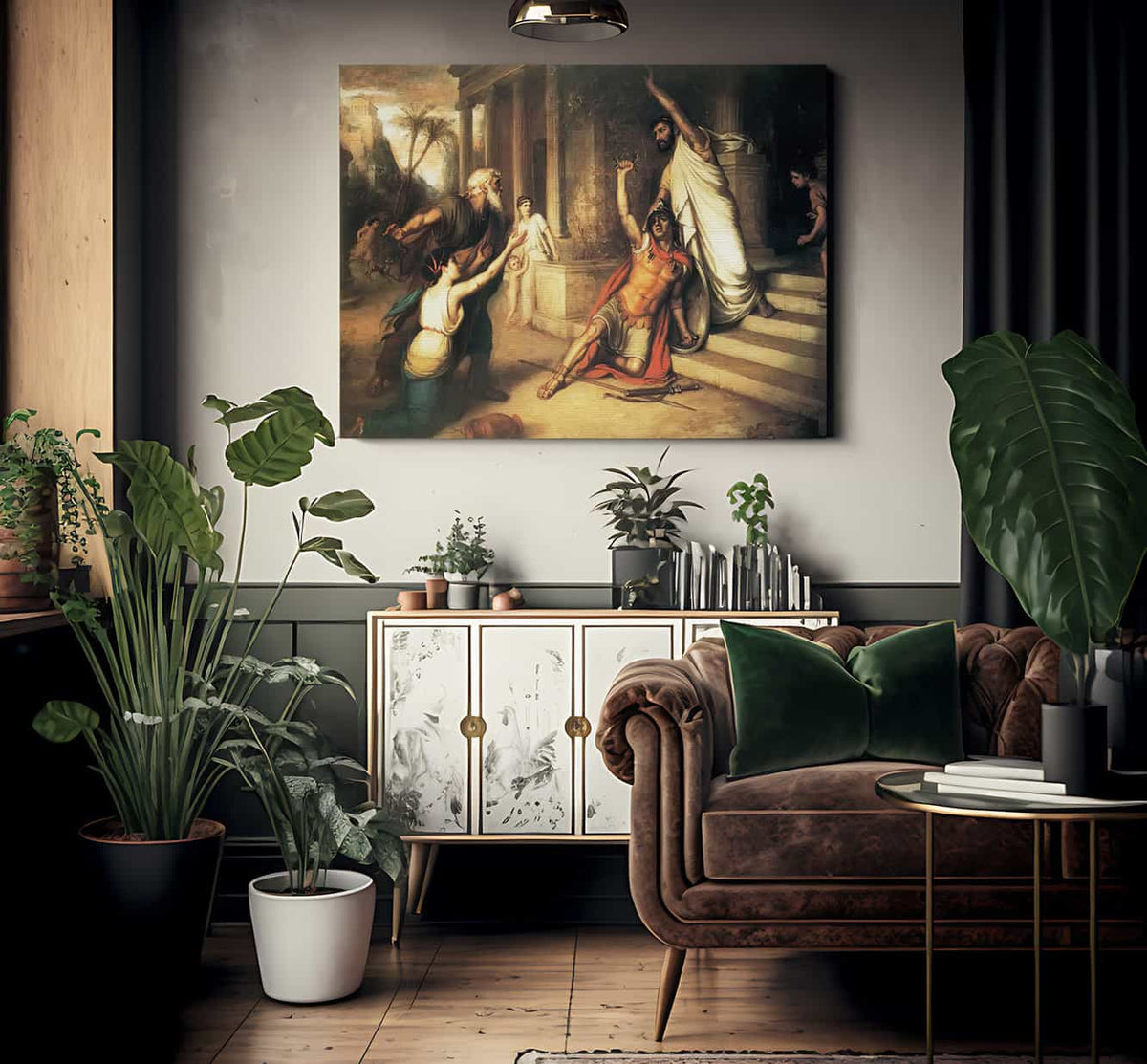 The Death Of Cocles By John Waterhouse Fine Art Print 2